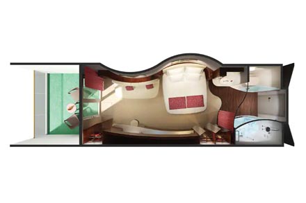 Каюты с балконом – Spa Mini Suite