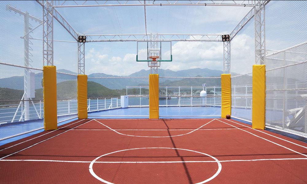 Спортивная площадка для баскетбола и волейбола